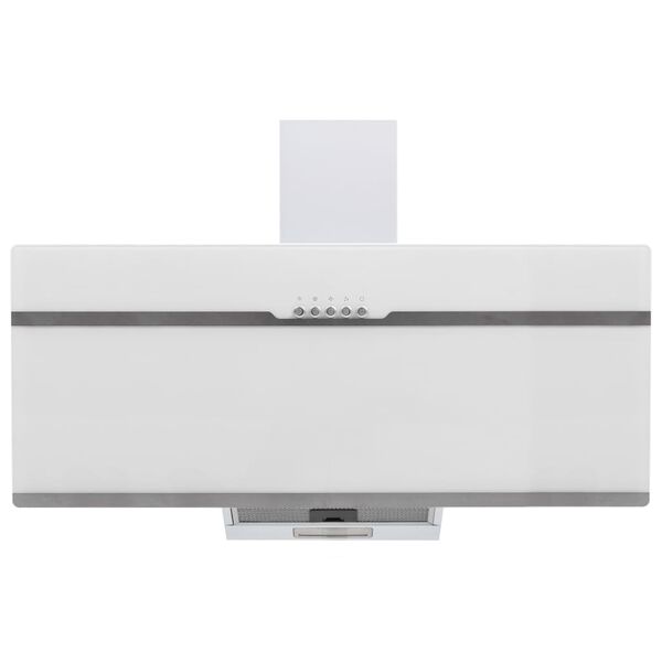 vidaXL Liesituuletin RGB 90 cm ruostumaton teräs ja karkaistu lasi