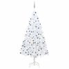 vidaXL Tekojoulukuusi palloilla esivalaistu valkoinen 240 cm PVC