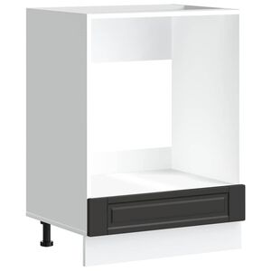 vidaXL Uunikaappi Porto musta tekninen puu