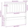 vidaXL Verhoiltu sängynpääty päätyllä Ruskea 90 cm Massiivinen mänty