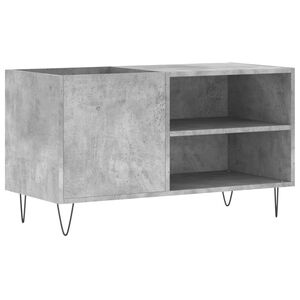 vidaXL LP-levyjen s&auml;ilytyskaappi betoninharmaa 85x38x48 cm puu