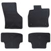 vidaXL Auton matto 4 pcs Musta sopii Audi A3 2012-2020 Kumi