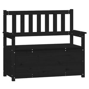 vidaXL Penkki musta 112,5x51,5x96,5 cm t&auml;ysi m&auml;nty