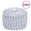 vidaXL Venek&ouml;ysi valkoinen 6 mm 250 m polypropeeni