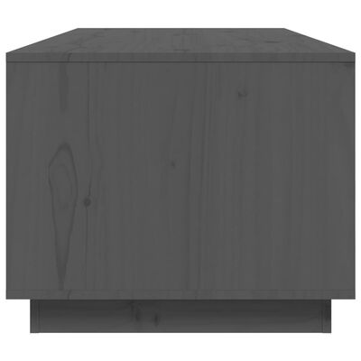 vidaXL Sohvapöytä harmaa 100x50x41 cm täysi mänty