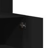 vidaXL Keitti&ouml;kaappi musta 95x50x180 cm tekninen puu