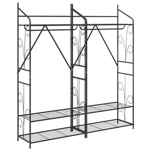 vidaXL Avoin vaatekaappi Yksiv&auml;rinen 2 pcs 78 x 36 x 158 cm
