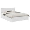 vidaXL S&auml;ngyn runko p&auml;&auml;tyll&auml; valkoinen 5FT King Size Tekninen puu