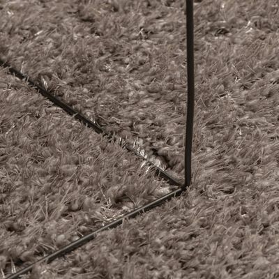 vidaXL Matto ISTAN korkeanukkainen kiiltävä harmaa 120x170 cm
