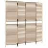 vidaXL Tilanjakaja 4 paneelia beige polyrottinki