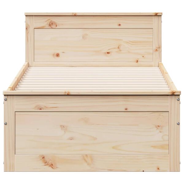 vidaXL S&auml;ngynrunko ilman patjaa p&auml;&auml;tylevyll&auml; 90x200 cm t&auml;ysi m&auml;nty