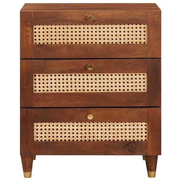 vidaXL Y&ouml;p&ouml;yd&auml;t laatikon kanssa 50 x 33 x 62 cm Kiinte&auml; mango puu