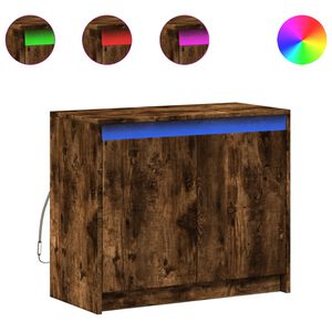 vidaXL Senkki LED-valoilla savutammi 72x34x61 cm tekninen puu