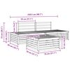 vidaXL Ulkosohvakokoelma 3 Kappale Luonnollinen Tihe&auml; akasiapuu