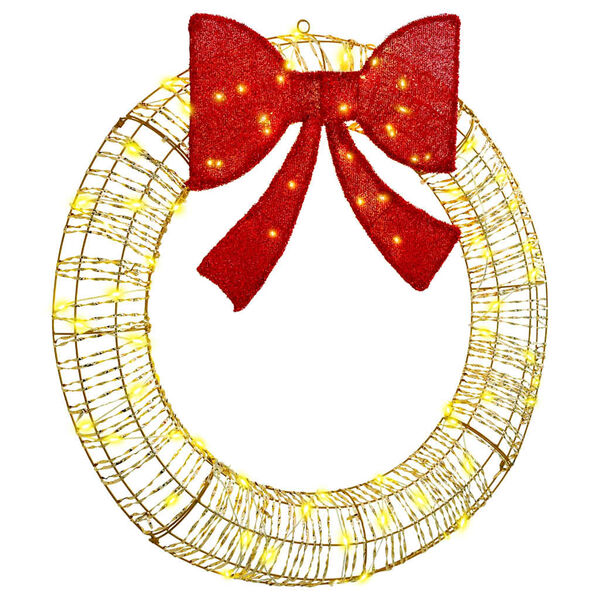 vidaXL Seppele 80 LED-valoilla L&auml;mmin valkoinen 91 x 91 x 9 cm PET