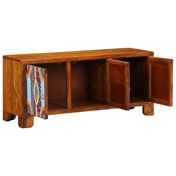 vidaXL Kenkäpenkki Hunajanruskea 100 x 35 x 45 cm täysi akaasiapuu