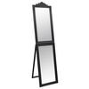 vidaXL Vapaasti seisova peili musta 45x180 cm