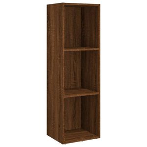 vidaXL Kirjahylly / TV-taso ruskea tammi 36x30x114 cm tekninen puu