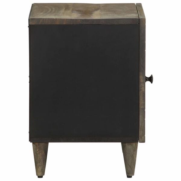 vidaXL y&ouml;kaappi vaaleanharmaa 40x33x46 cm massiivipuu mango