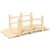 vidaXL Puutarhasilta kaiteilla 150x67x56 cm t&auml;ysi kuusi