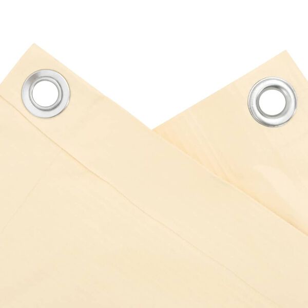 vidaXL Parvekkeen yksityisyyssuoja kerma 800x75 cm PVC