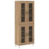 vidaXL Korkea kaappi Artisan tammi 69,5 x 34 x 90 cm Tekninen puu