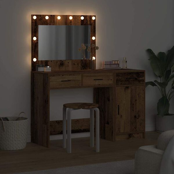 vidaXL Meikkip&ouml;yt&auml; ovella 2 pcs Ruskea 40 x 41 x 75 cm Tekninen puu