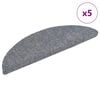 vidaXL Porrasmatot itseliimautuvat 5 kpl 56x17x3 cm vaaleanharmaa puolipy&ouml;re&auml;