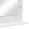 vidaXL Meikkipöydän peili LED -nauhavalot Valkoinen 70 x 50 x 18 cm