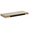 vidaXL Kelluvat sein&auml;hyllyt 4 kpl tammi 60x23,5x3,8 cm MDF