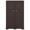 vidaXL Muovikaappi 79x43x125 cm puutyyli ruskea