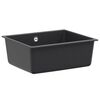 vidaXL Yksialtainen tiskiallas Graniitti 53 x 46 x 20 cm Grafiitti