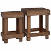 vidaXL Kasviteline 2 kpl Ruskea 70 x 11 x 27 cm Mahogany-puu