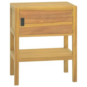 vidaXL Kylpyhuoneen kaappi 60x40x75 cm t&auml;ysi tiikki