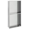 vidaXL Suihkuhylly harjattu hopea 32x62x9 cm ruostumaton ter&auml;s