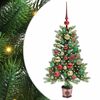 vidaXL Joulukuusi 150 LED-valoilla jalustalla Vihre&auml; 90 cm PE