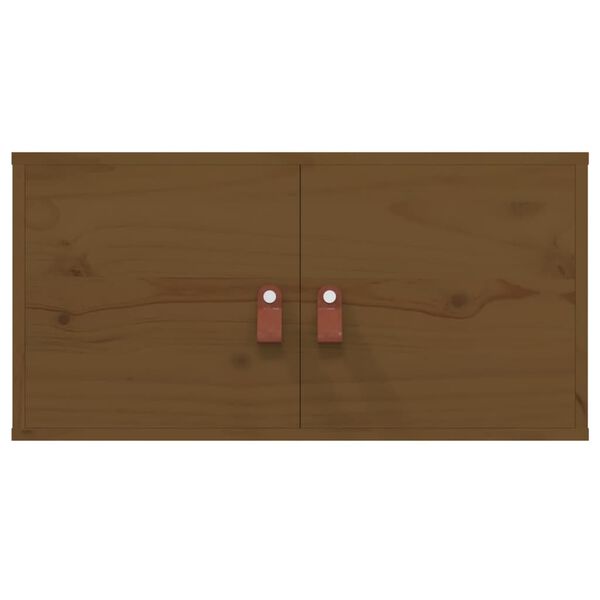 vidaXL Seinäkaapit 2 kpl hunajanruskea 60x30x30 cm täysi mänty