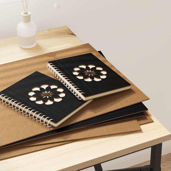 vidaXL Dekoripaneelit 12 pcs Musta tammi 30 x 42 x 0.3 cm Tekninen puu