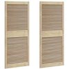 vidaXL Kaapin ovi ovella 2 pcs Luonnollinen 140,5 x 2,1 x 59,5 cm