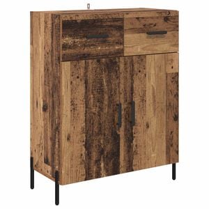 vidaXL Sivup&ouml;yt&auml; Vanha Puu 69,5 x 34 x 90 cm Tekninen puu