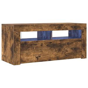 vidaXL TV-taso LED-valoilla savutammi 90x35x40 cm