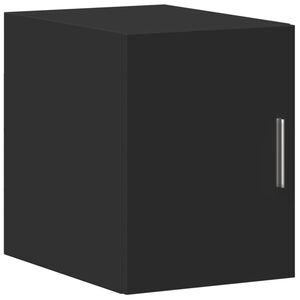 vidaXL Sein&auml;kaappi musta 30x42,5x40 cm tekninen puu