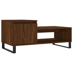 vidaXL Sohvap&ouml;yt&auml; ruskea tammi 100x50x45 cm tekninen puu