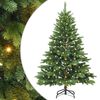 vidaXL Tekojoulukuusi 150 LED-valoilla Vihre&auml; 150 cm PE ja PVC