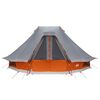 vidaXL Perhe Tipi Teltta katolla Harmaa ja oranssi 466 x 310 x 240 cm