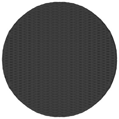 vidaXL 7-osainen Puutarhasohvasarja polyrottinki musta