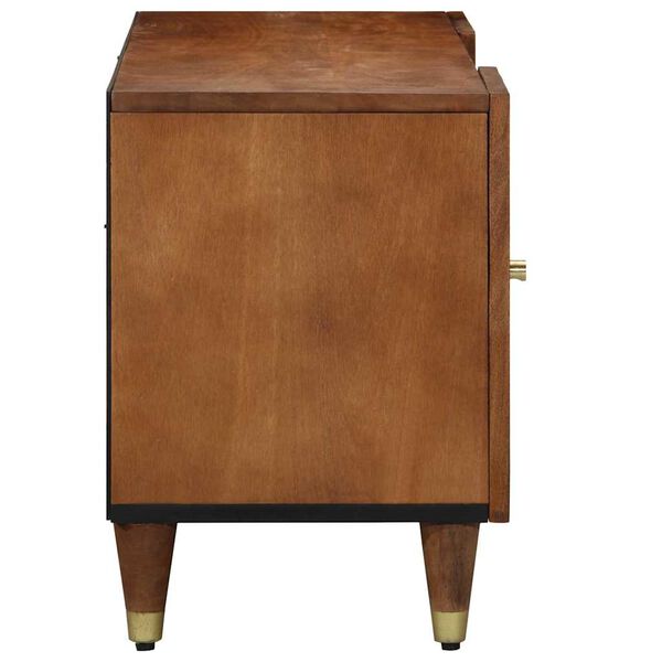 vidaXL TV-kaappi Hunajaruskea 105 x 33 x 46 cm Kiinteä mango puu