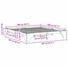 vidaXL Sängyn runko Vaha ruskea 200 x 200 cm Massiivinen mänty