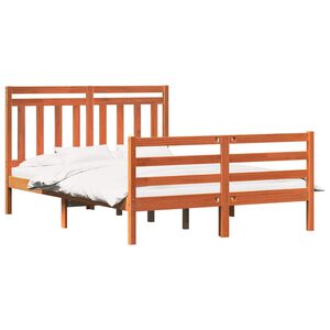 vidaXL S&auml;ngyn runko p&auml;&auml;tyll&auml; Vaha ruskea 5FT King Size