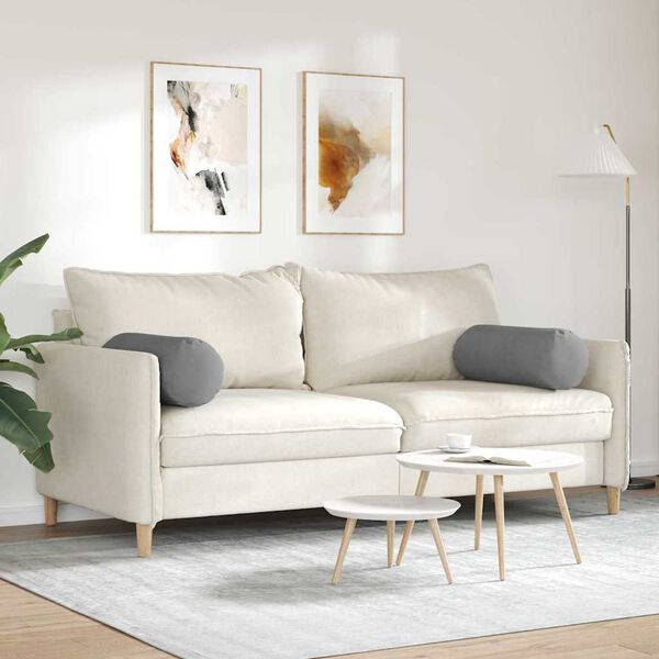 vidaXL Pystytyynyt 2 pcs Tumma harmaa Ø 25 x 70 cm Mikrokuitukangas